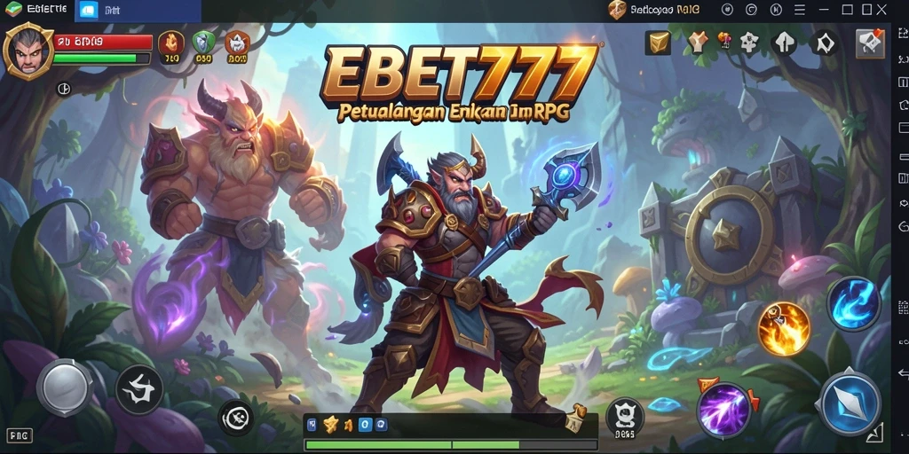 Tampilan gameplay dari EBET777 yang memukau dan penuh petualangan.