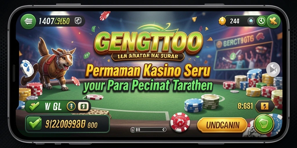 Screenshot GENGTOTO menunjukkan gameplay seru permainan Kasino.