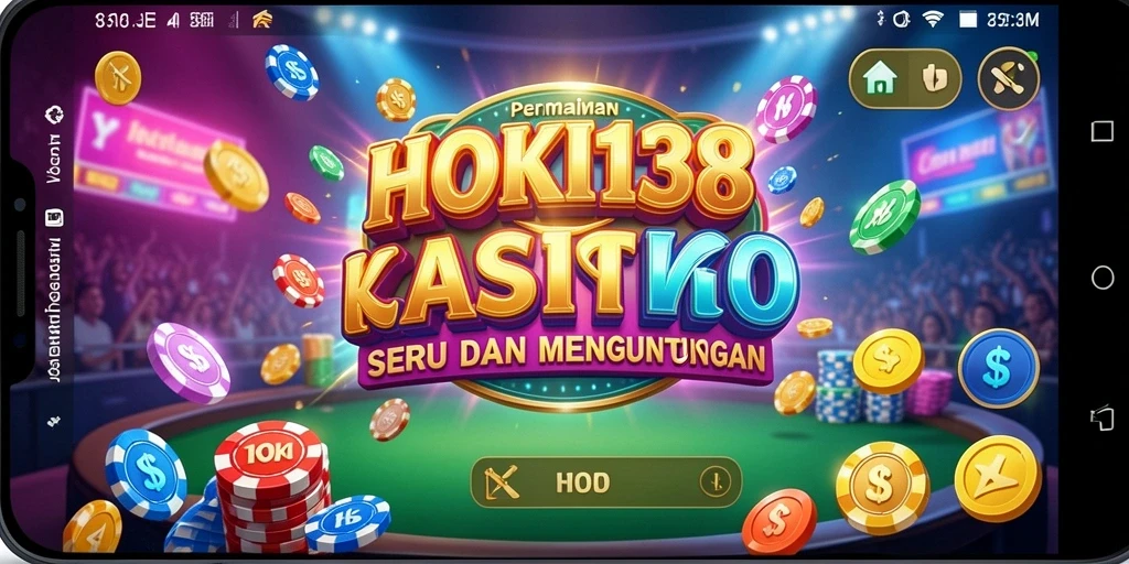 Tampilan gameplay HOKI138 dengan grafik kasino yang memukau.