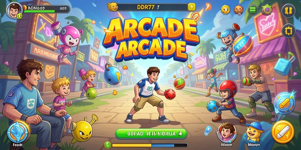 Screenshot gameplay Arcade IDR77 yang menarik dan seru.