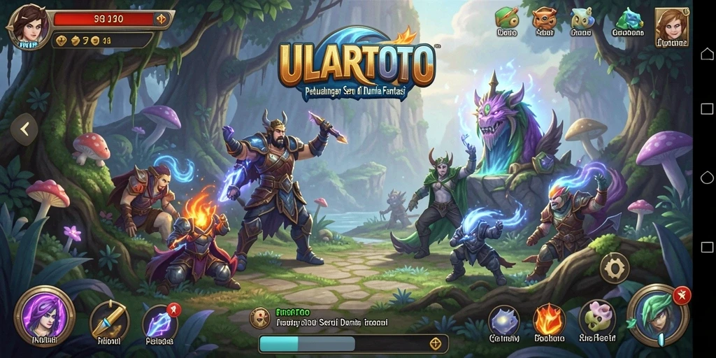 Tampilan menakjubkan dari gameplay ULARTOTO yang penuh petualangan.